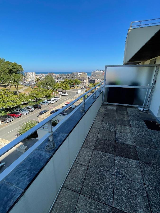 Studio calme avec terrasse vue mer Pleneuf-Val-Andre Extérieur photo